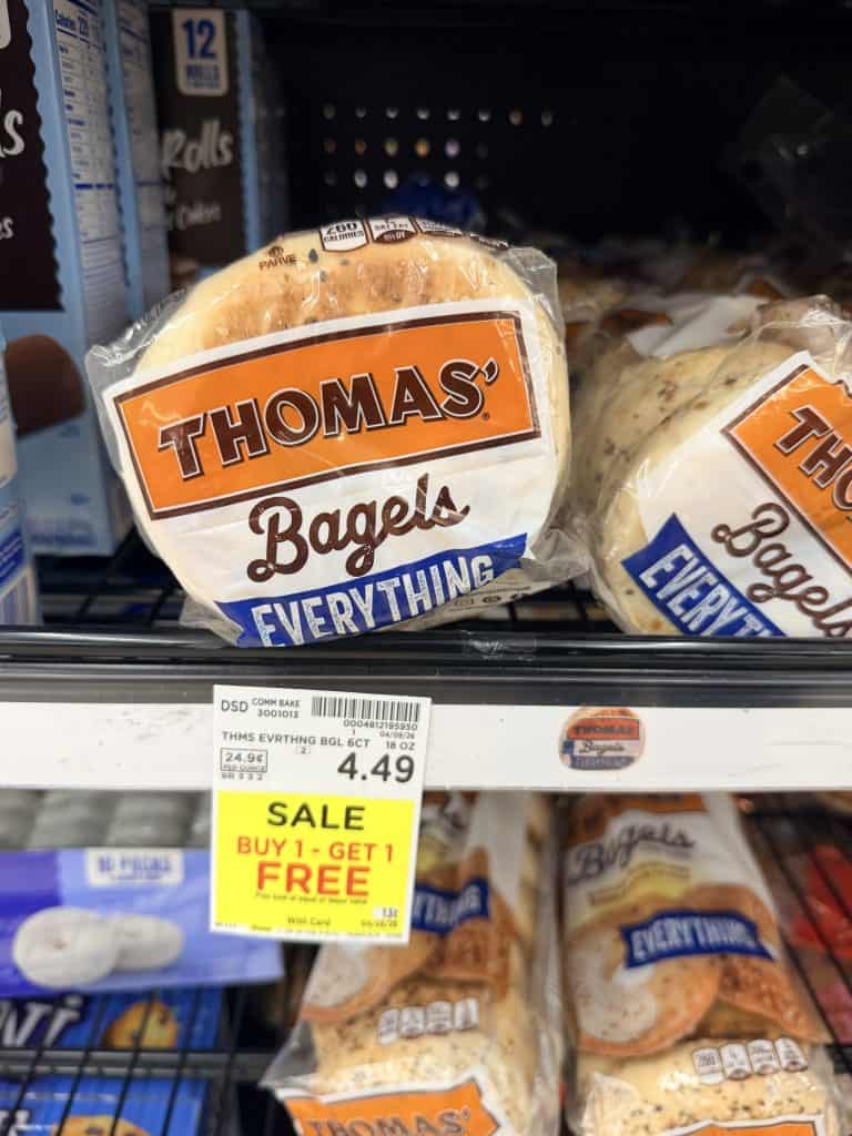 thomas bagels and muffins kroger shelf image (1)