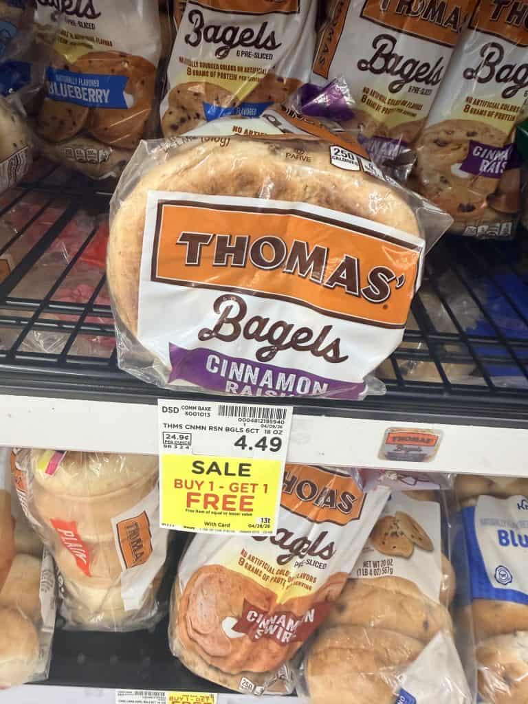 thomas bagels and muffins kroger shelf image (1)
