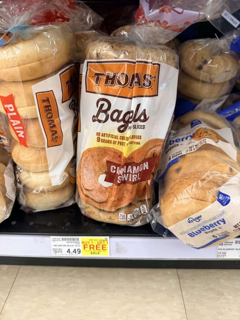 thomas bagels and muffins kroger shelf image (1)