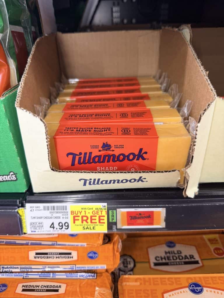 tillamook cheese kroger shelf image (1)