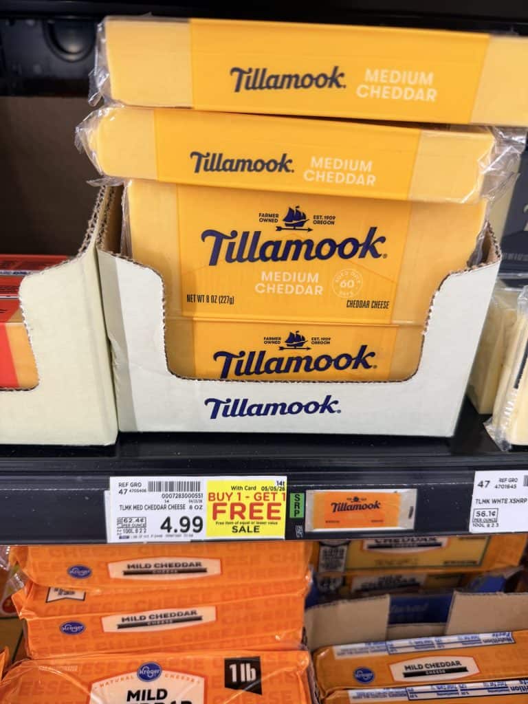tillamook cheese kroger shelf image (1)