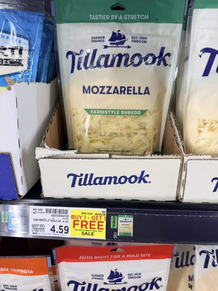 tillamook cheese kroger shelf image (1)