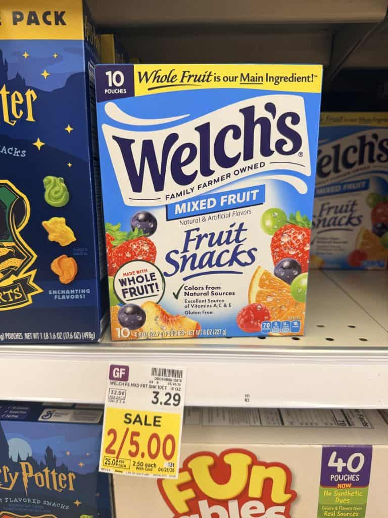 welch's fruit snacks kroger shelf image (1)