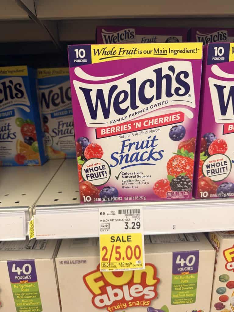 welch's fruit snacks kroger shelf image (1)