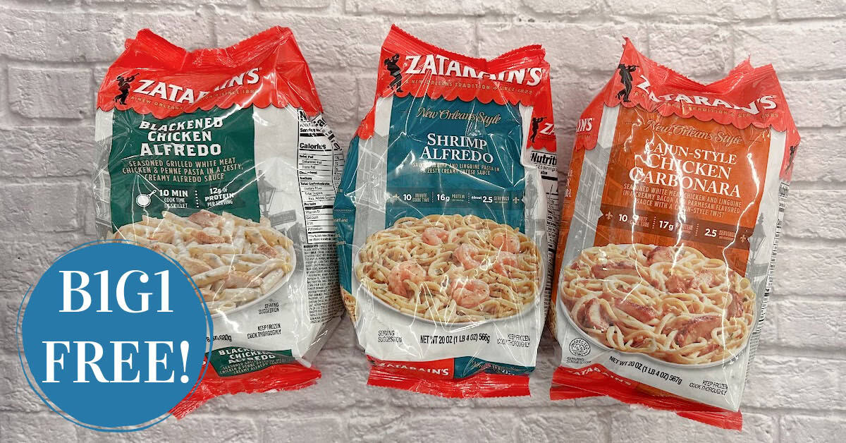 Zatarain’s Frozen Meals are B1G1 FREE!