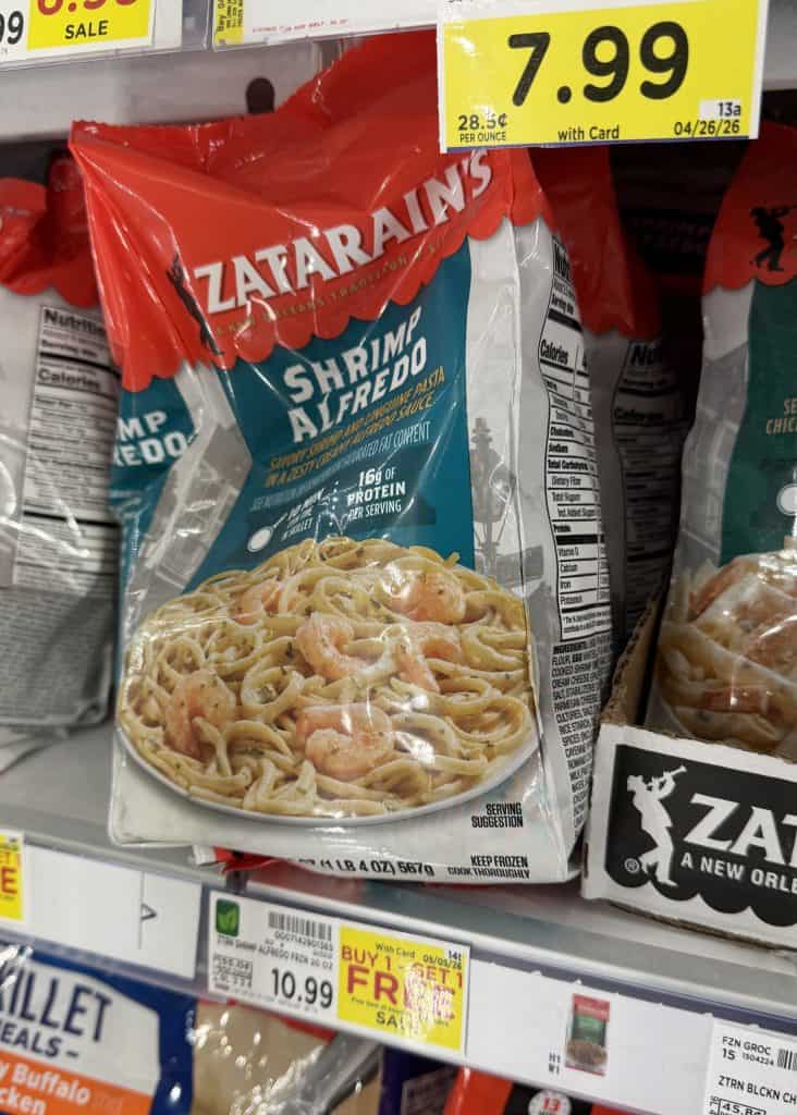 zatarain's frozen meals kroger shelf image (3)