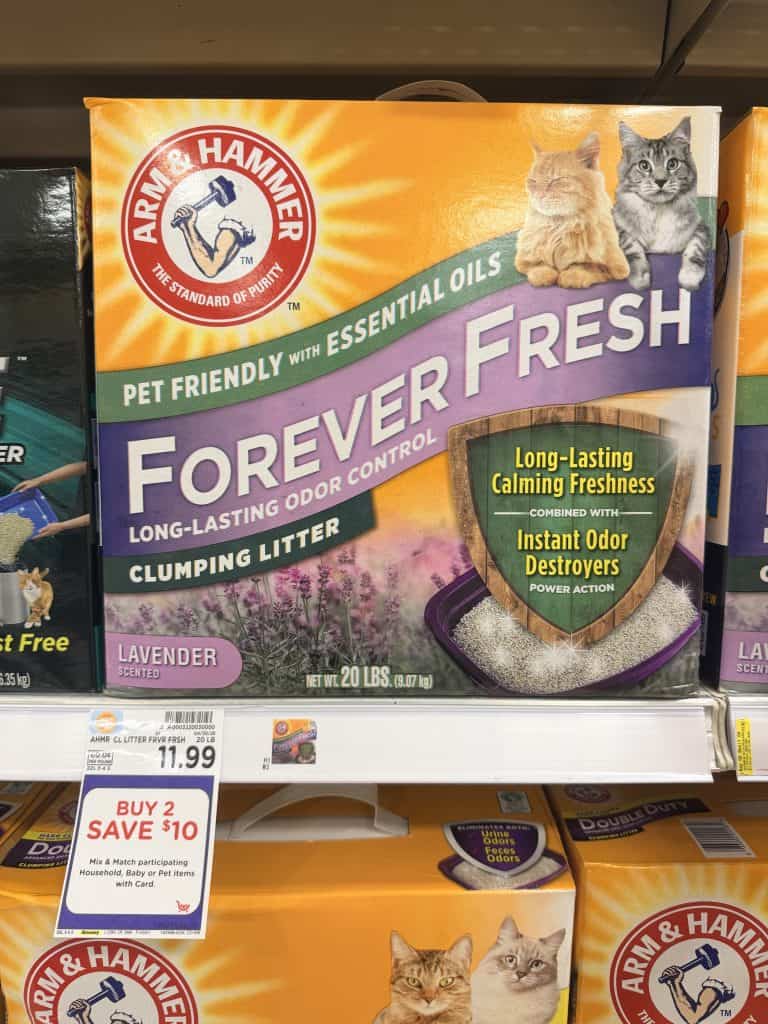 Arm & Hammer Cat Litter Kroger Shelf Image