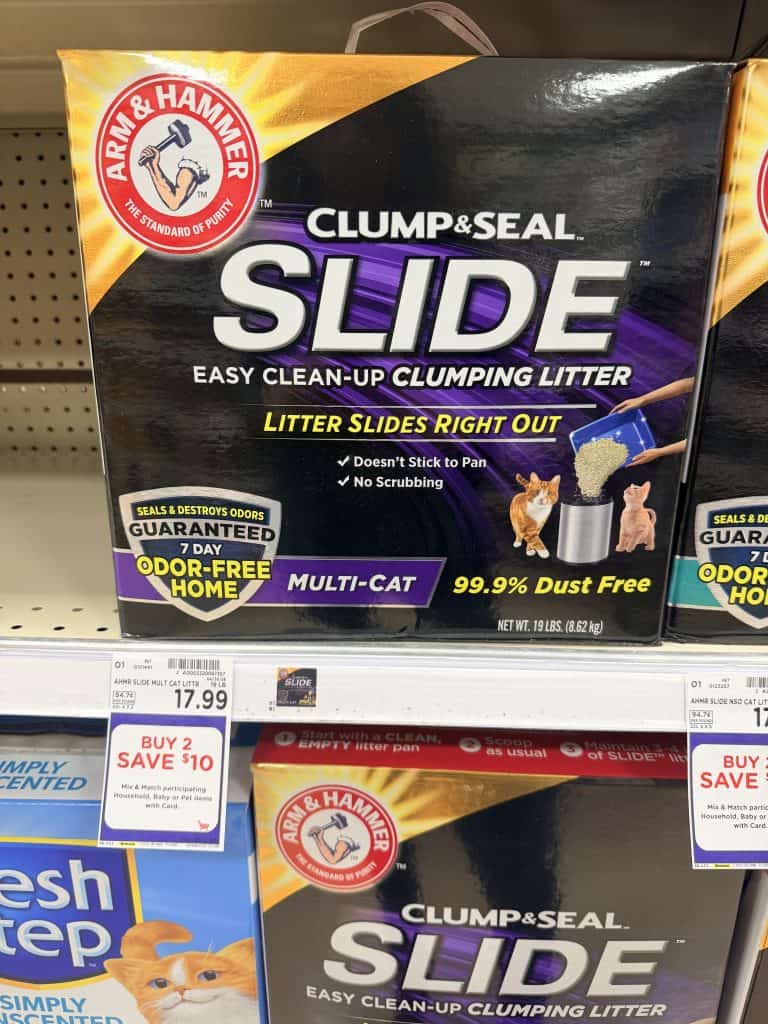 Arm & Hammer Cat Litter Kroger Shelf Image