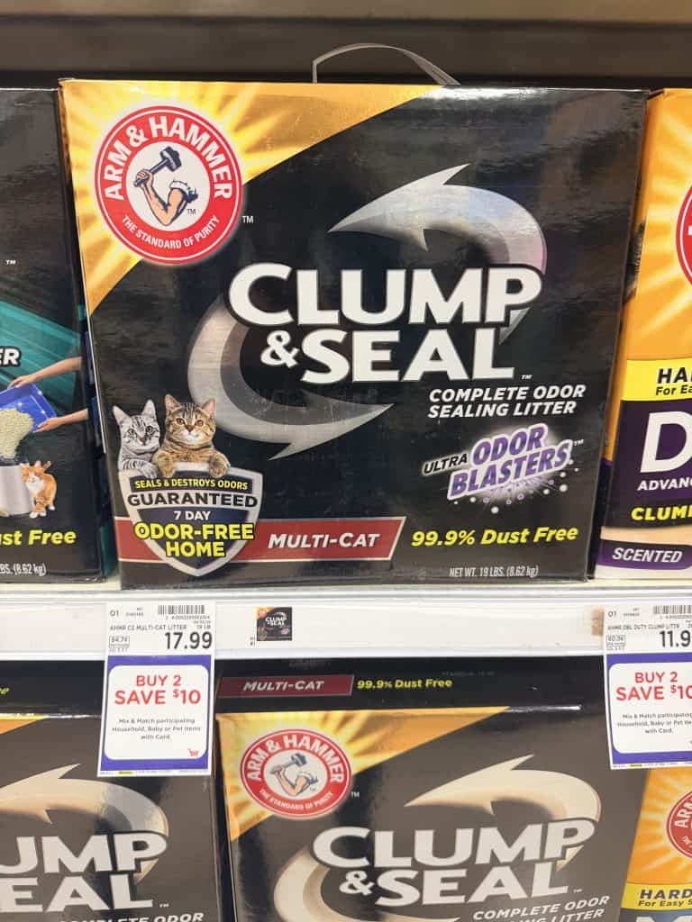 Arm & Hammer Cat Litter Kroger Shelf Image