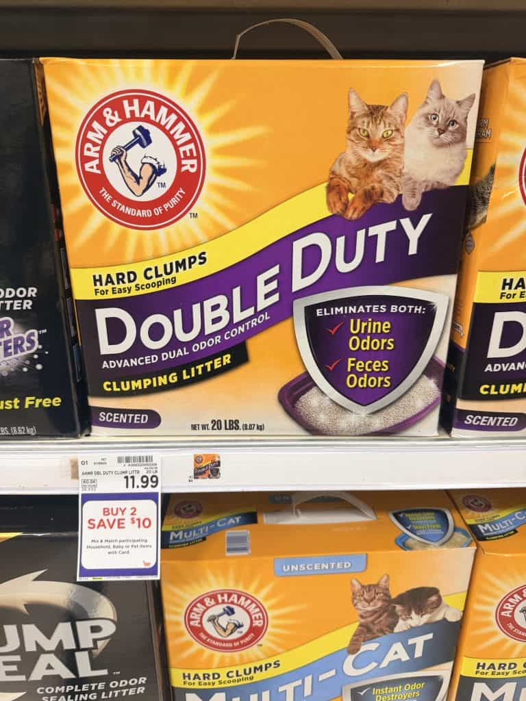 Arm & Hammer Cat Litter Kroger Shelf Image