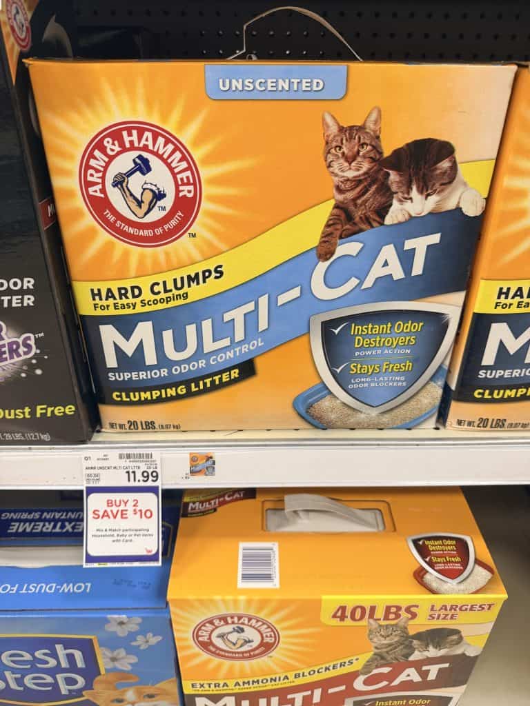Arm & Hammer Cat Litter Kroger Shelf Image