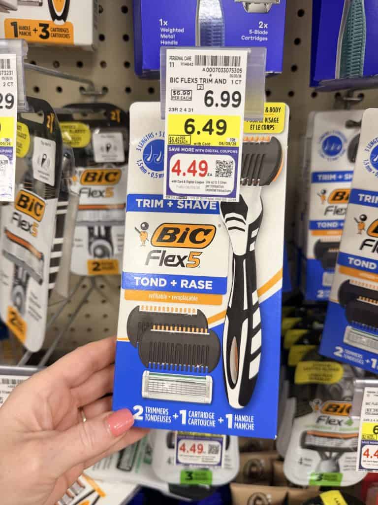 BIC Disposable Razors Kroger Shelf Image