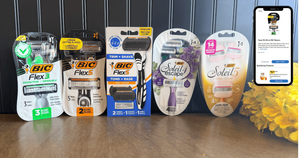 BIC Disposable razors kroger digital coupon