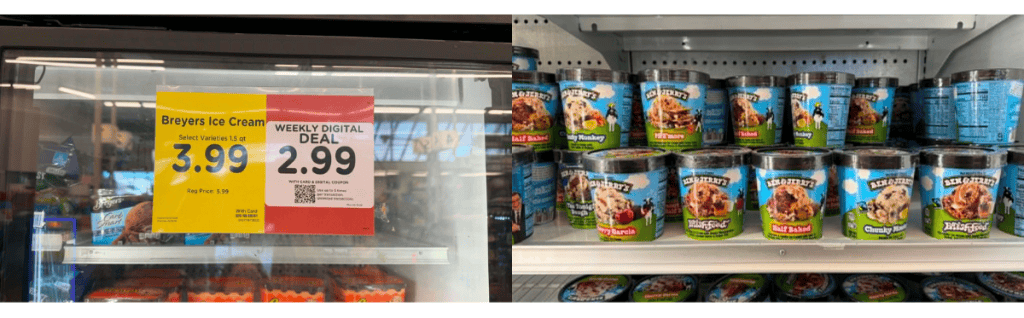 Ben & Jerry's Kroger shelf image