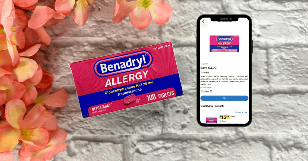 Benadryl Kroger Digital Coupon