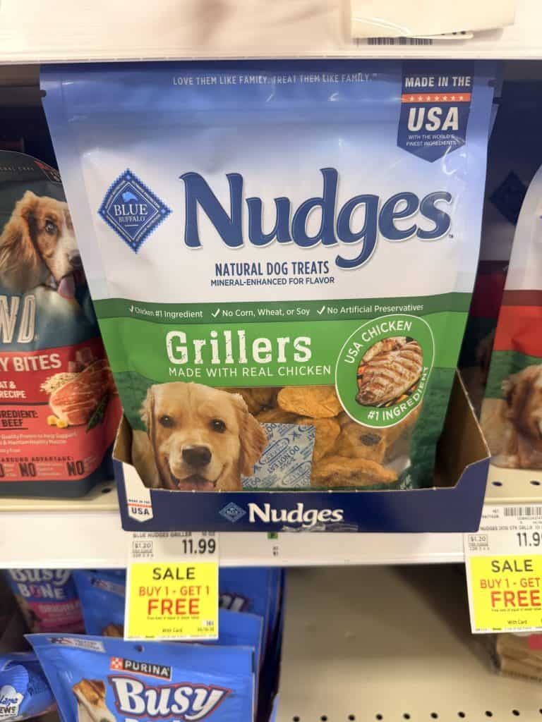 Blue Buffalo Dog Treats Kroger Shelf Image