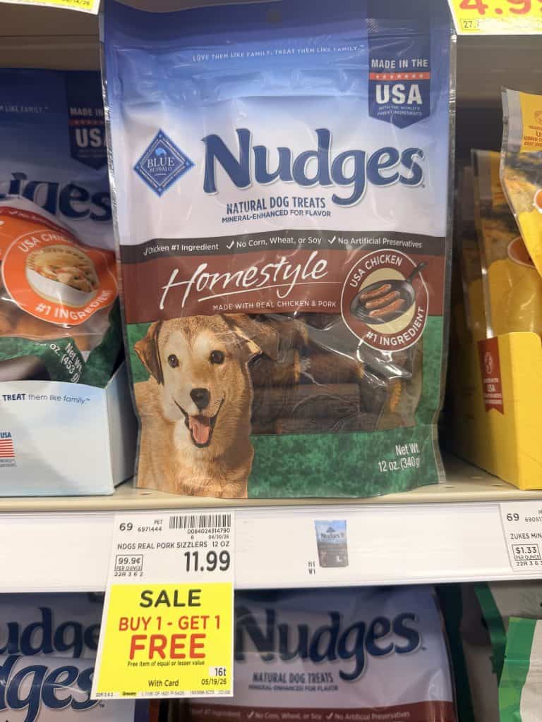 Blue Buffalo Dog Treats Kroger Shelf Image