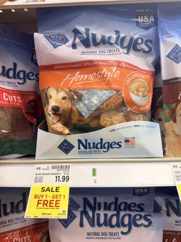 Blue Buffalo Dog Treats Kroger Shelf Image