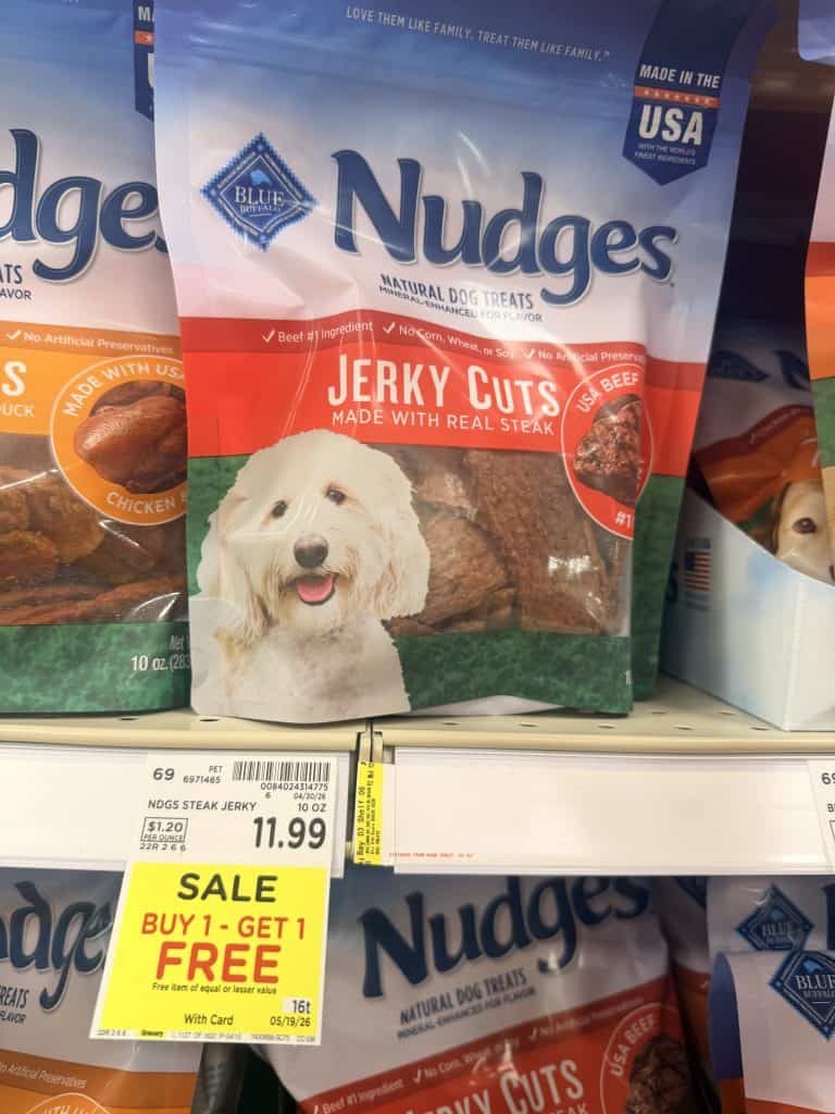 Blue Buffalo Dog Treats Kroger Shelf Image