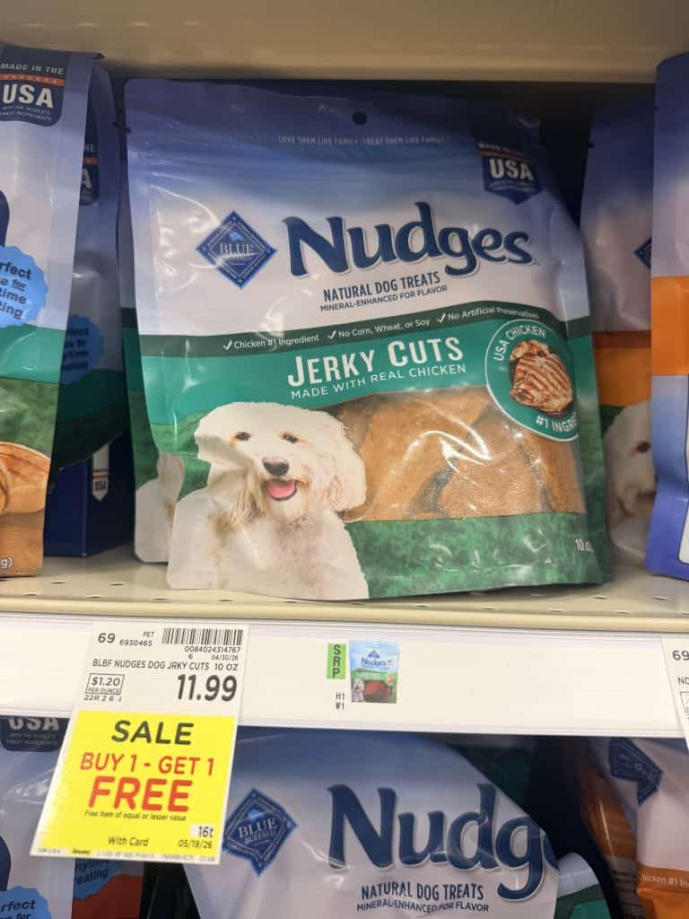 Blue Buffalo Dog Treats Kroger Shelf Image