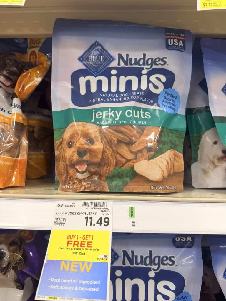 Blue Buffalo Dog Treats Kroger Shelf Image