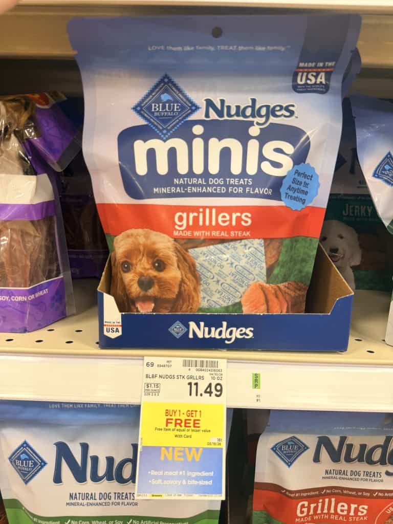 Blue Buffalo Dog Treats Kroger Shelf Image