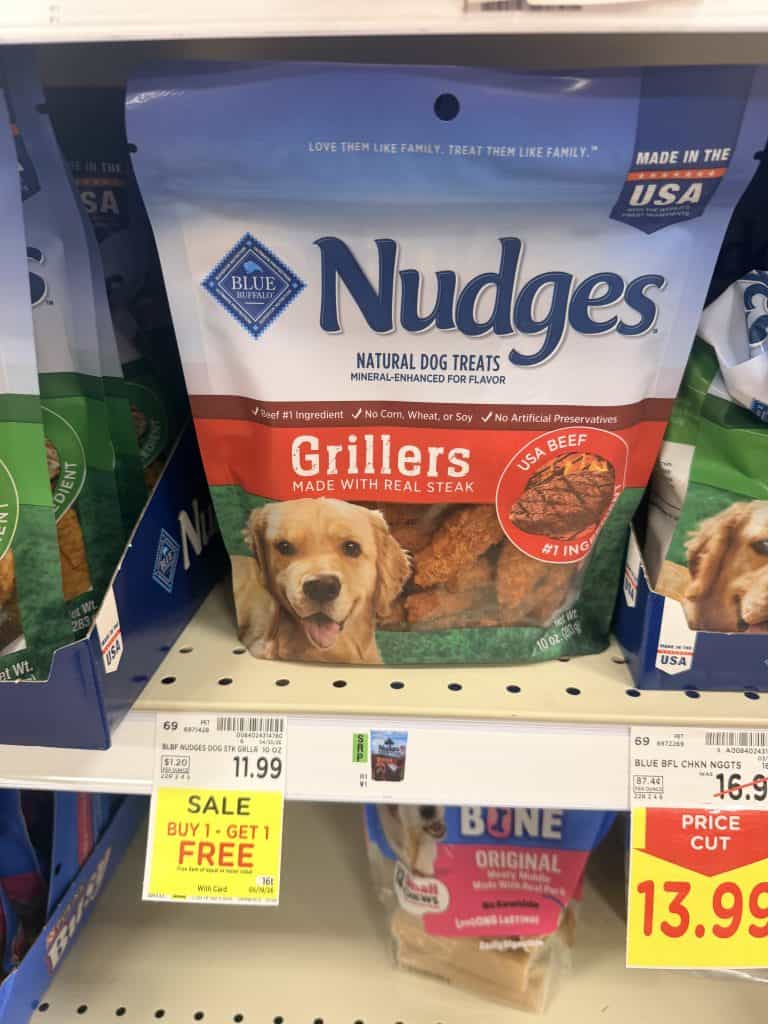 Blue Buffalo Dog Treats Kroger Shelf Image