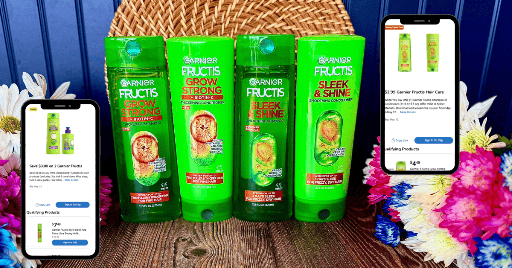 Garnier Fructis Shampoo and Conditioner Kroger Digital Coupon