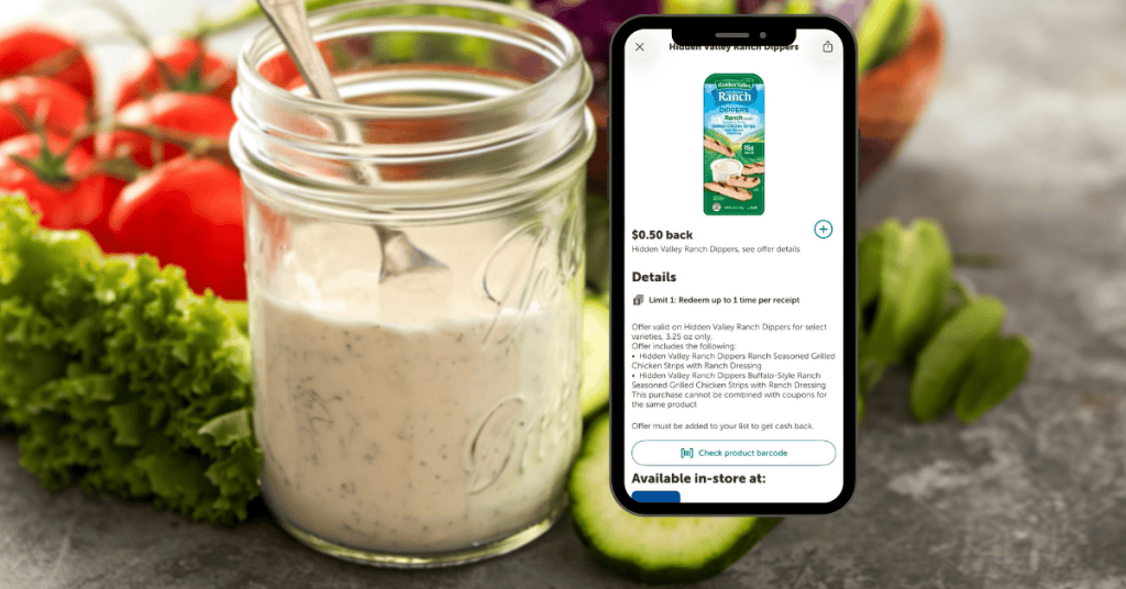 Hidden Valley Ranch Dippers Kroger Ibotta Rebate