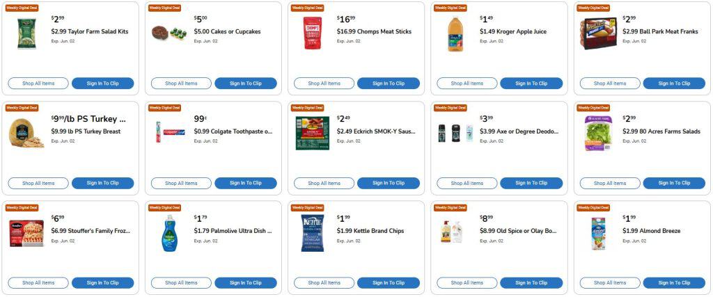 Kroger Weekly Digital Coupons