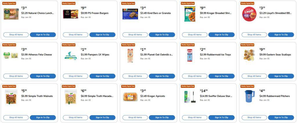 Kroger Weekly Digital Coupons