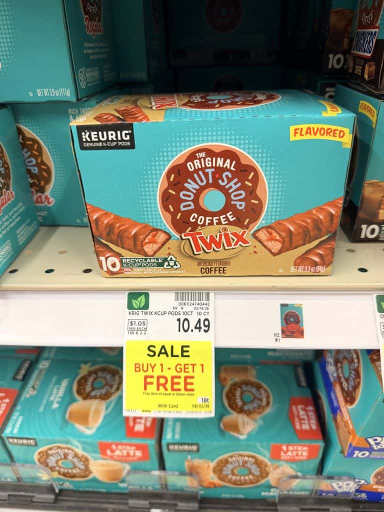 Lavazza, Green Mountain, Keurig, McCafe, Donut Shop Coffee Kroger Shelf Image (1)