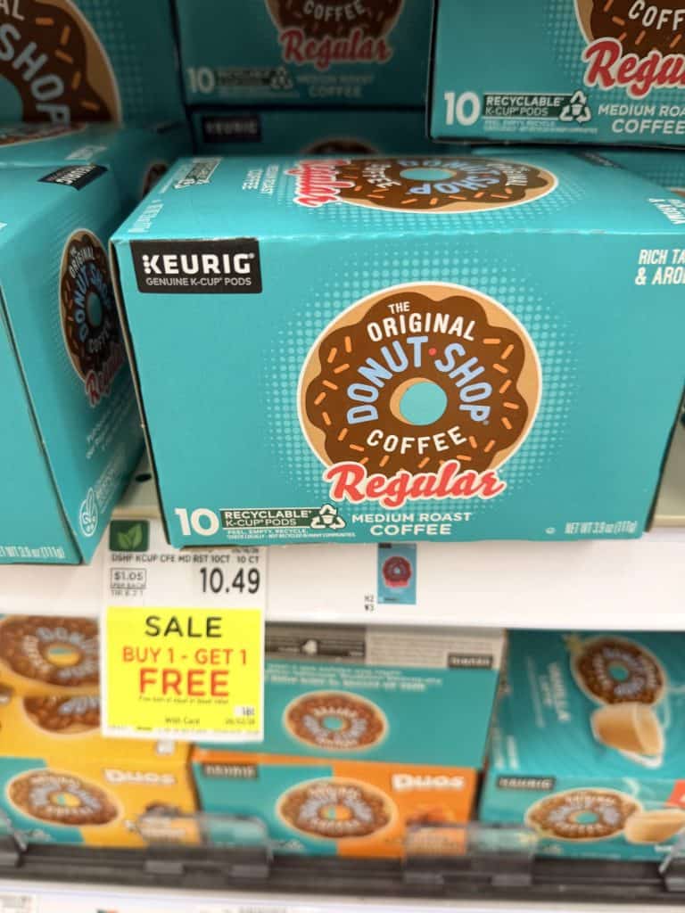 Lavazza, Green Mountain, Keurig, McCafe, Donut Shop Coffee Kroger Shelf Image (1)