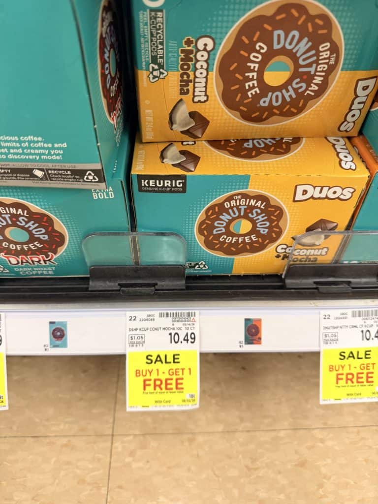 Lavazza, Green Mountain, Keurig, McCafe, Donut Shop Coffee Kroger Shelf Image (1)