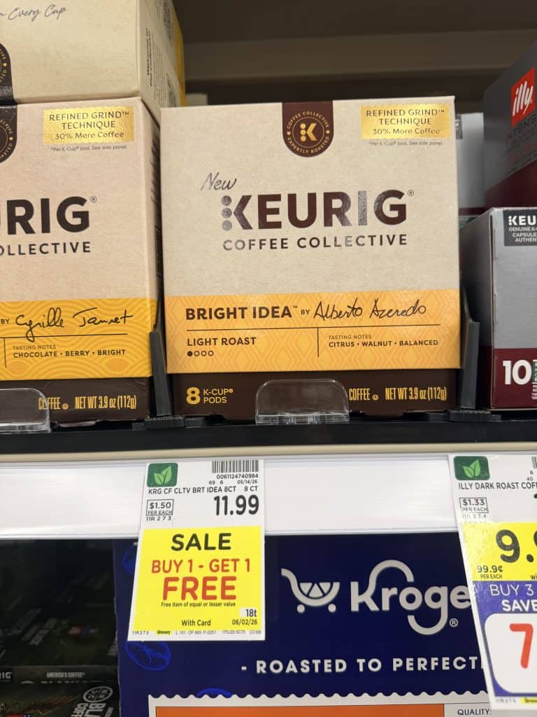 Lavazza, Green Mountain, Keurig, McCafe, Donut Shop Coffee Kroger Shelf Image (1)