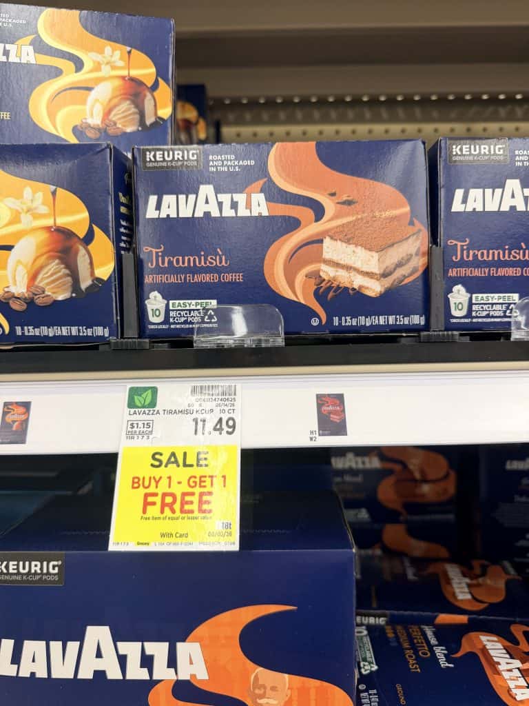 Lavazza, Green Mountain, Keurig, McCafe, Donut Shop Coffee Kroger Shelf Image (1)