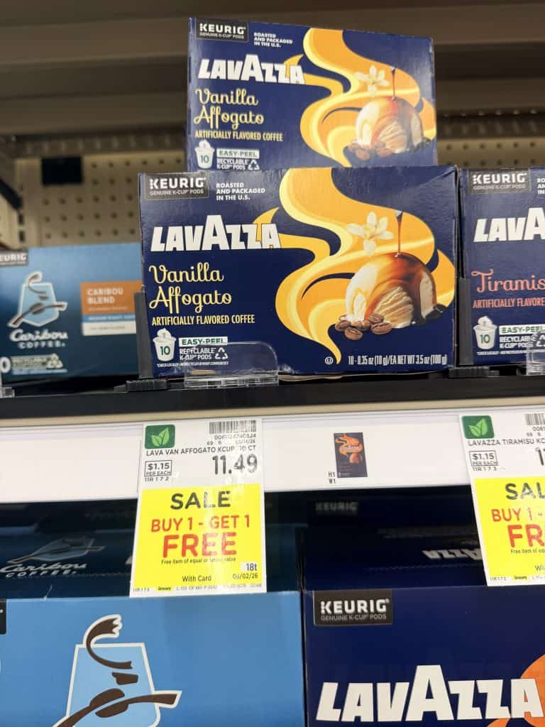 Lavazza, Green Mountain, Keurig, McCafe, Donut Shop Coffee Kroger Shelf Image (1)