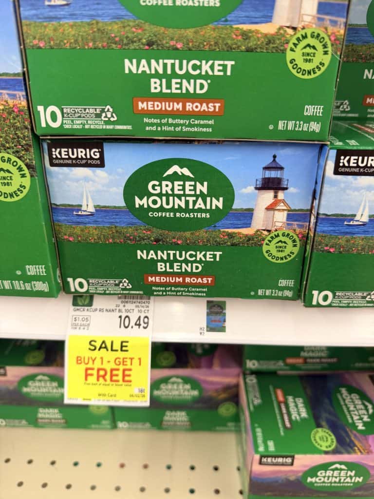 Lavazza, Green Mountain, Keurig, McCafe, Donut Shop Coffee Kroger Shelf Image (1)