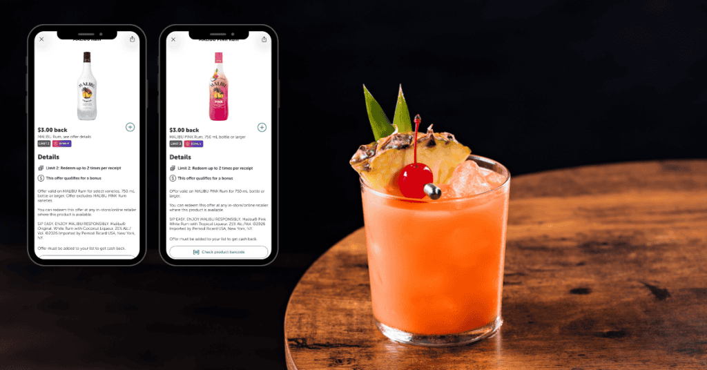 Malibu Rum Ibotta Rebates Kroger