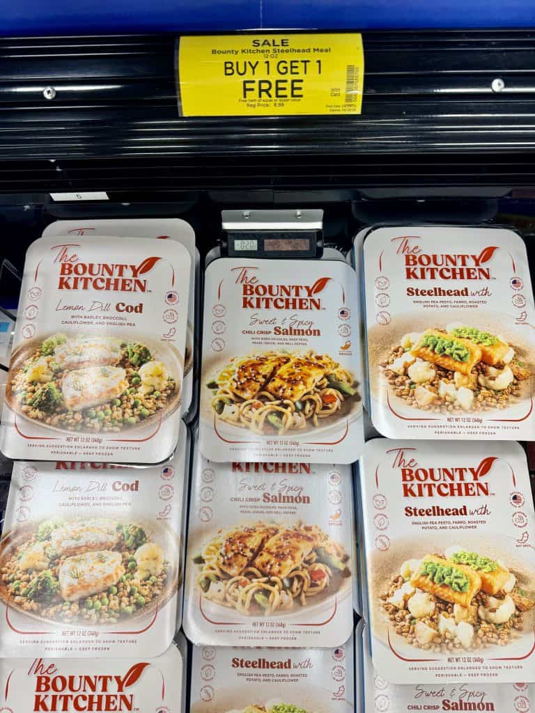 The bounty Kitchen frozen meal kroger shelf image