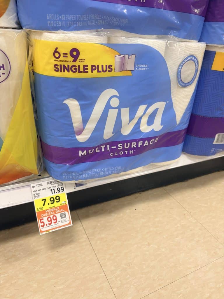 Viva paper towels kroger shelf image