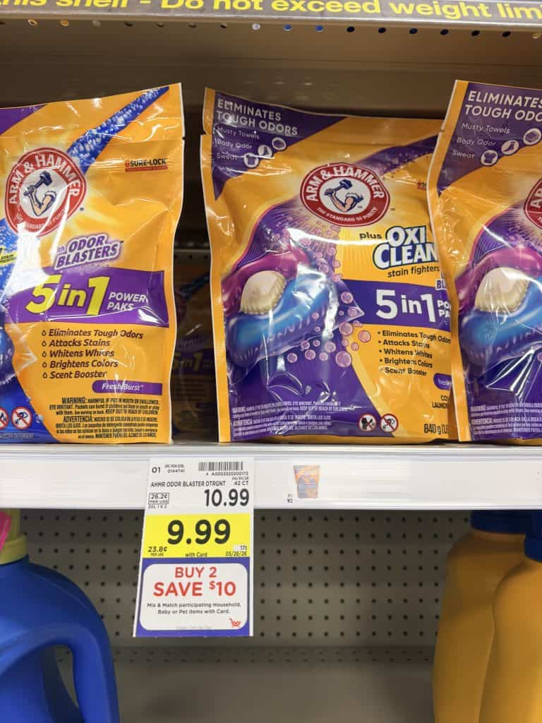 Arm & hammer laundry kroger shelf image