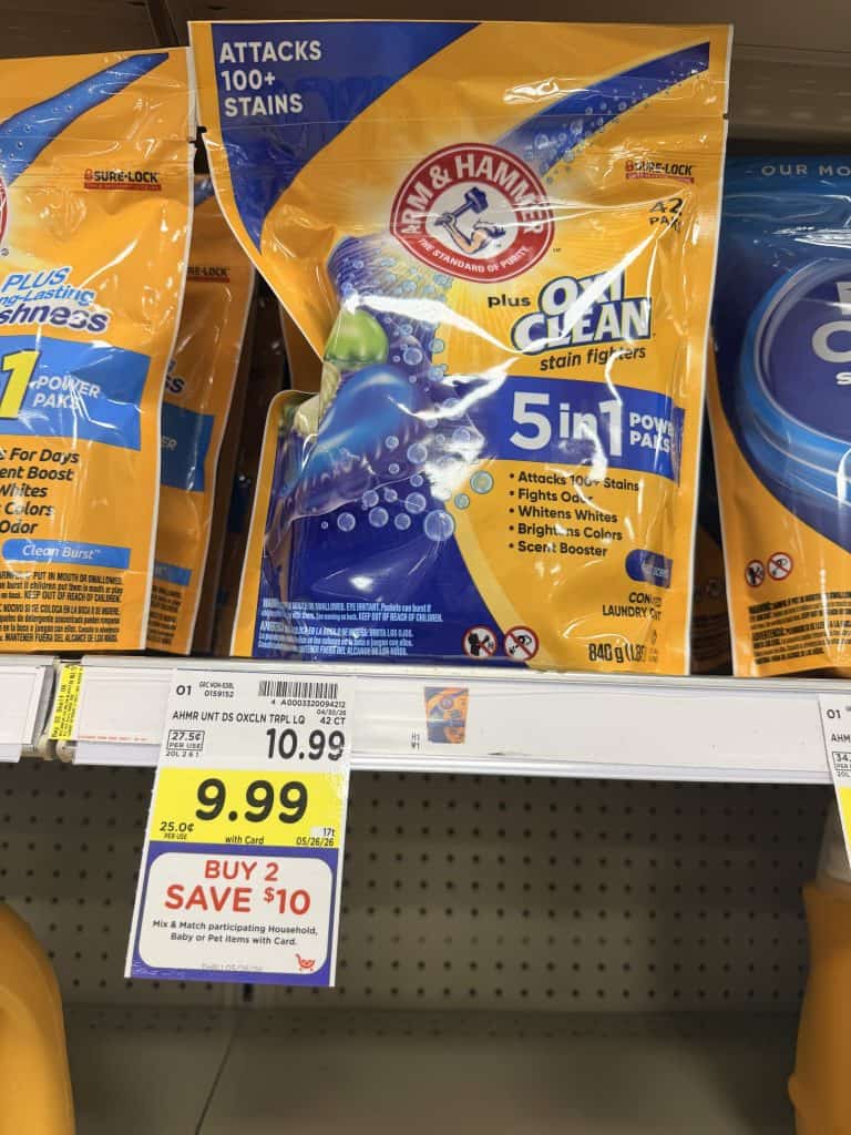 Arm & hammer laundry kroger shelf image