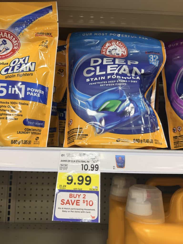Arm & hammer laundry kroger shelf image