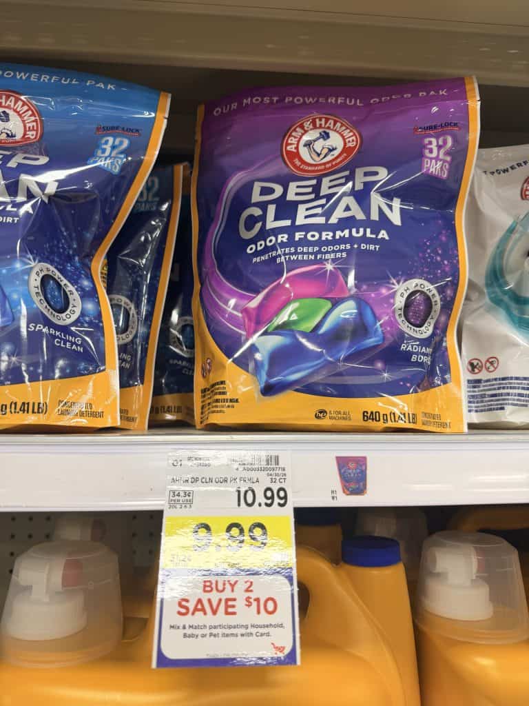 Arm & hammer laundry kroger shelf image