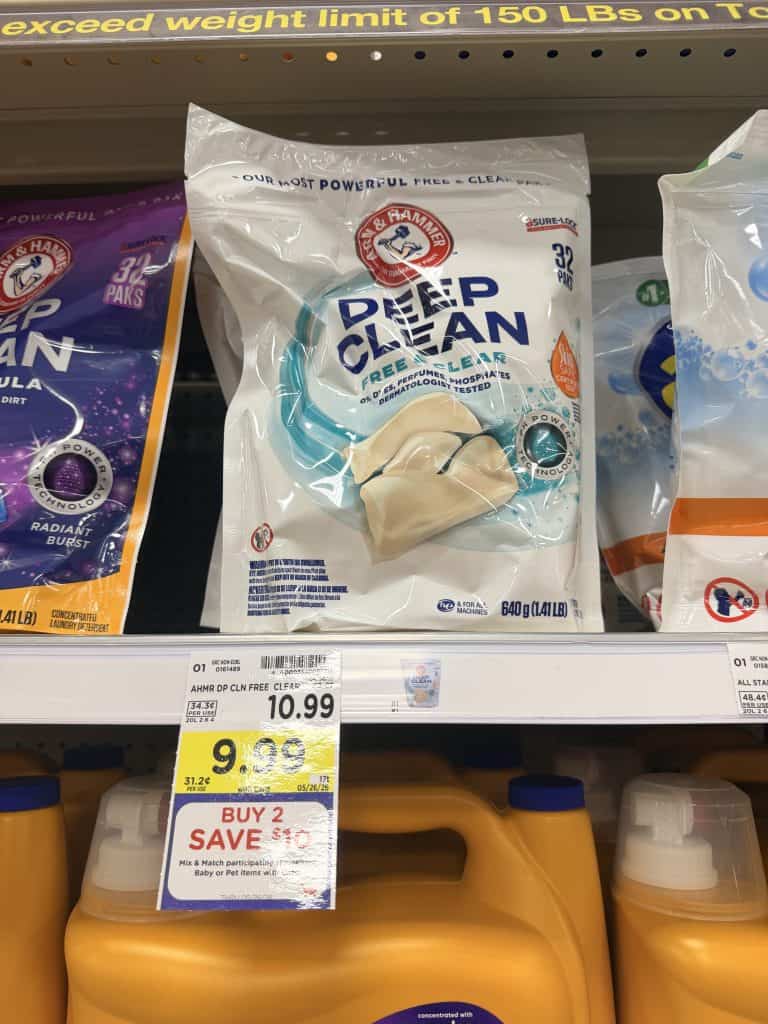 Arm & hammer laundry kroger shelf image