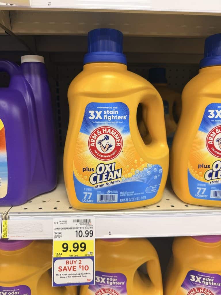 Arm & hammer laundry kroger shelf image