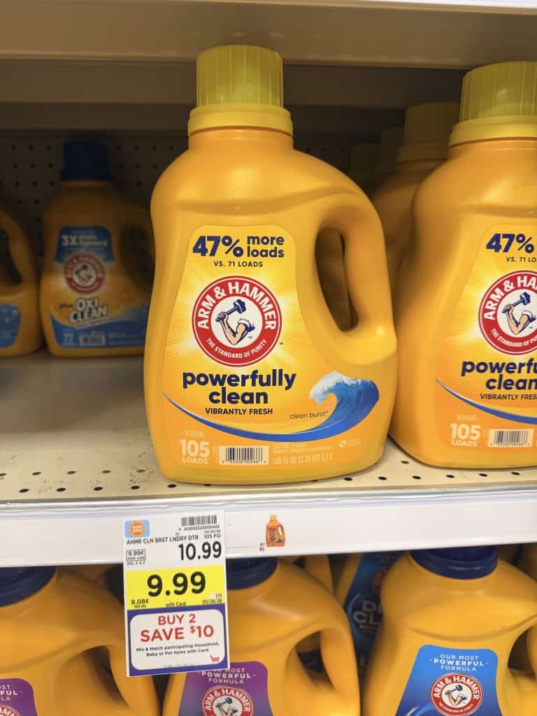 Arm & hammer laundry kroger shelf image