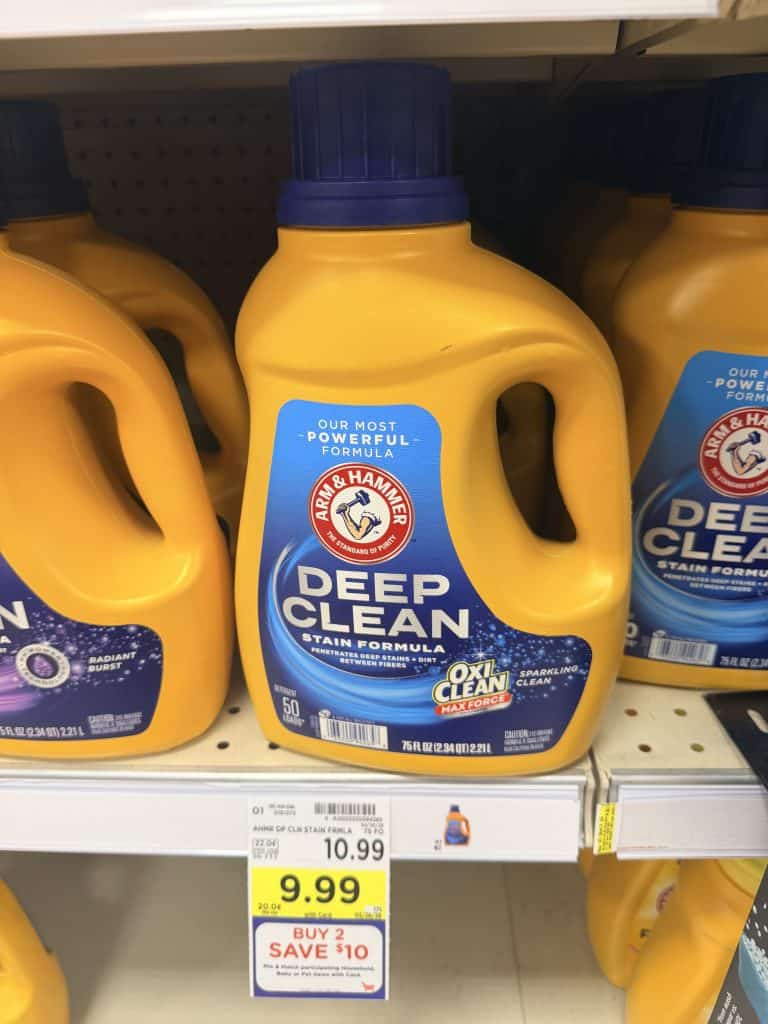 Arm & hammer laundry kroger shelf image