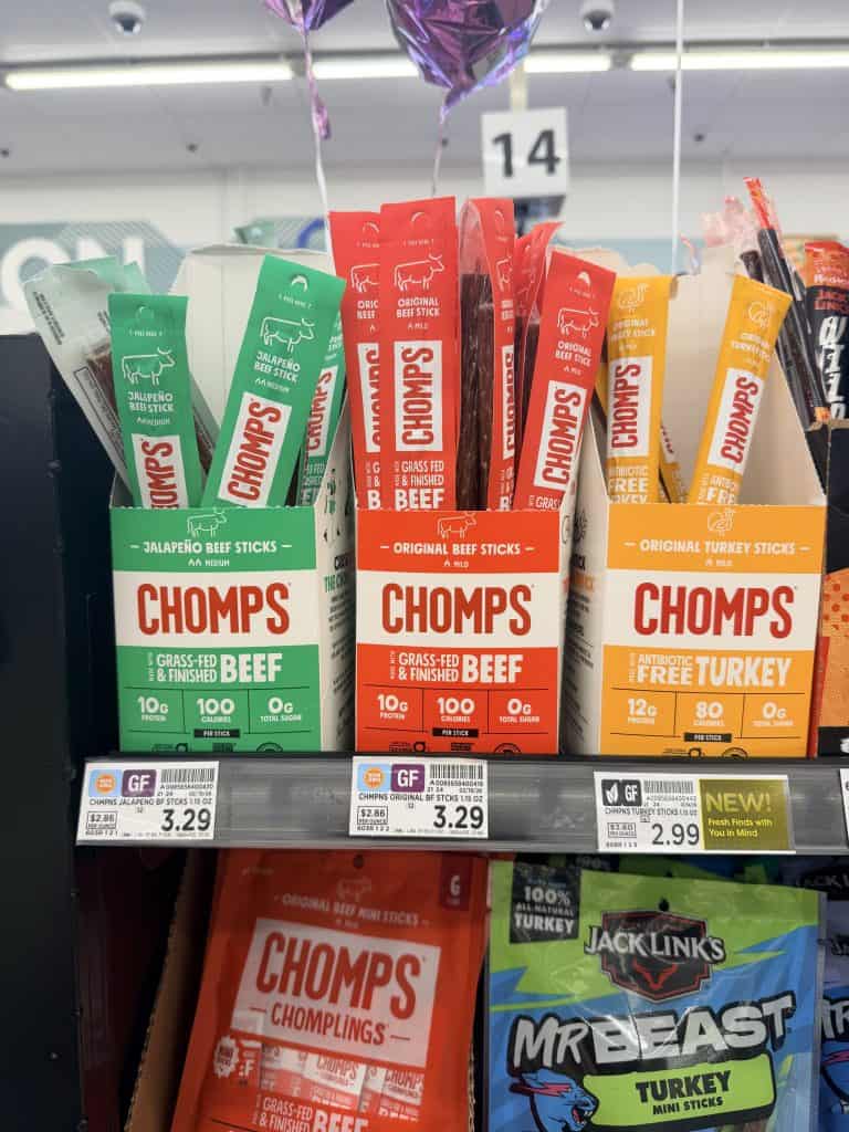 chomps meat sticks kroger shelf image